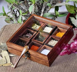 Wooden Spice Box