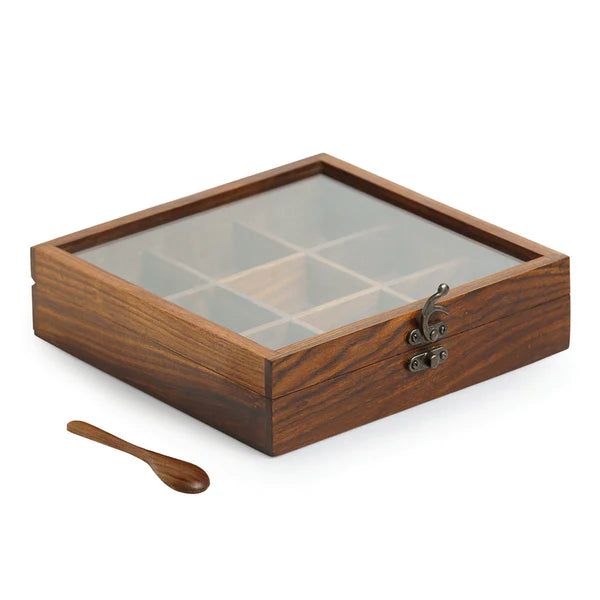 Wooden Spice Box