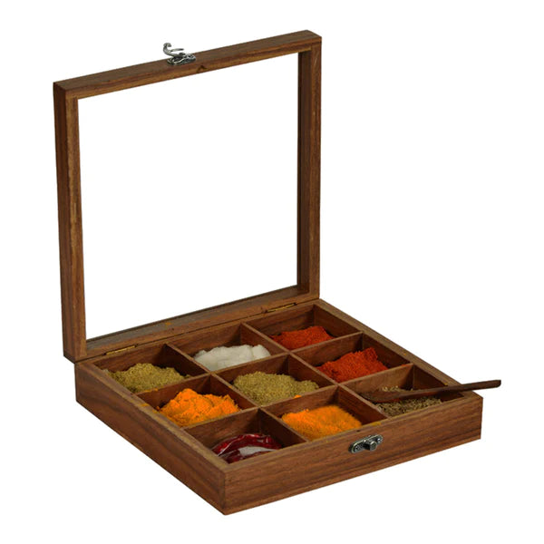 Wooden Spice Box