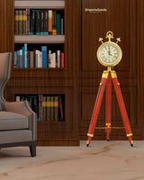 Wooden Tripod Clock