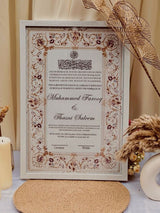 Wedding Nikah Nama - Premium Paper | Nikahnama | Keepsake Memory for Couples, Wedding, Anniversary, Gifts for Him & Her