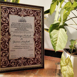 Wedding Nikah Nama - Premium Paper | Nikahnama | Keepsake Memory for Couples, Wedding, Anniversary, Gifts for Him & Her