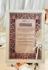 Wedding Nikah Nama - Premium Paper | Nikahnama | Keepsake Memory for Couples, Wedding, Anniversary, Gifts for Him & Her