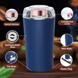 Portable Mini Mixer Grinder | One-Touch Push-Button | Stainless steel