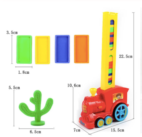 Automatic Domino Laying Train